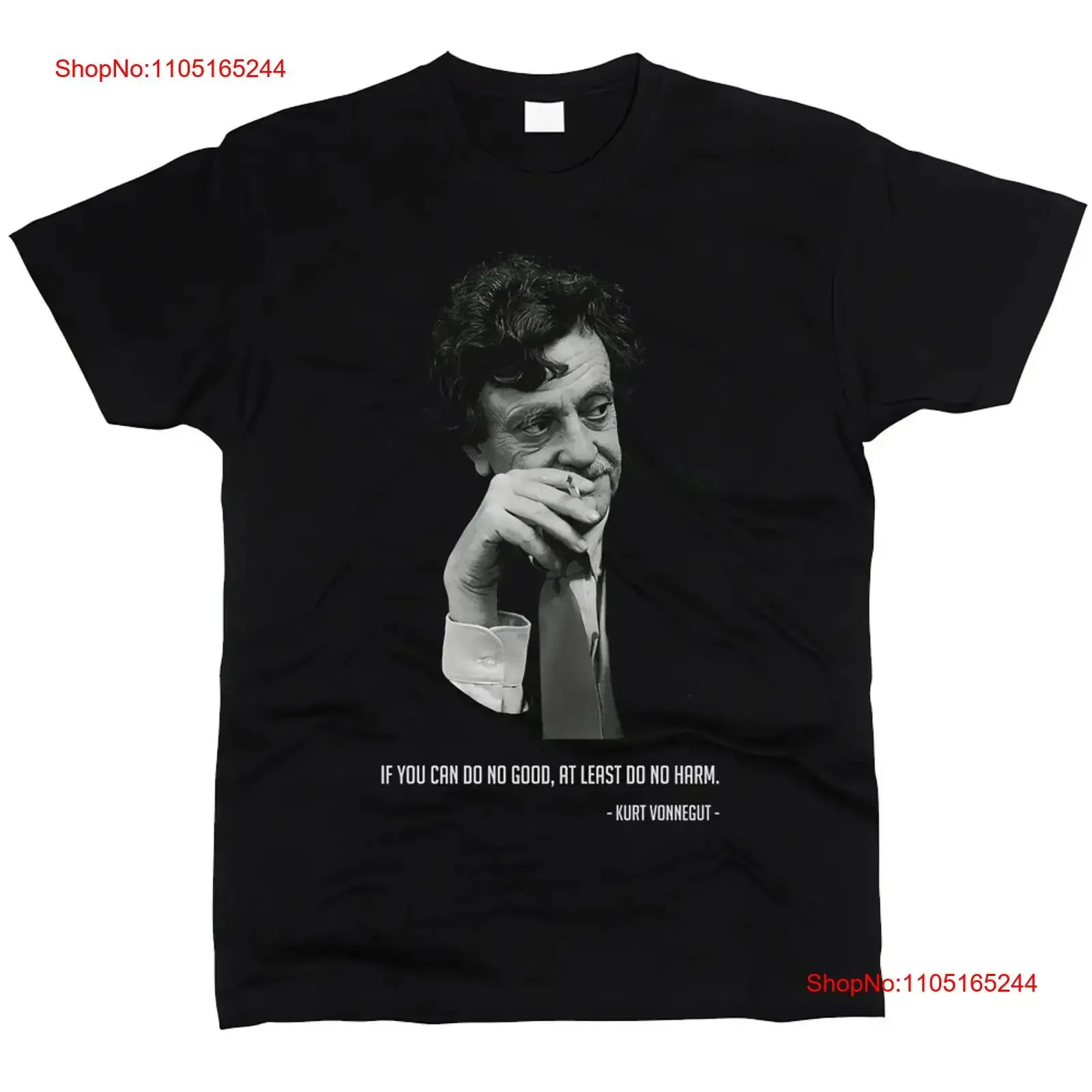 

Kurt Vonnegut Men T Shirt vintage Washed Breathable fashion Slightly Soft Stretched Top For Everyday Wear Comfortable homme