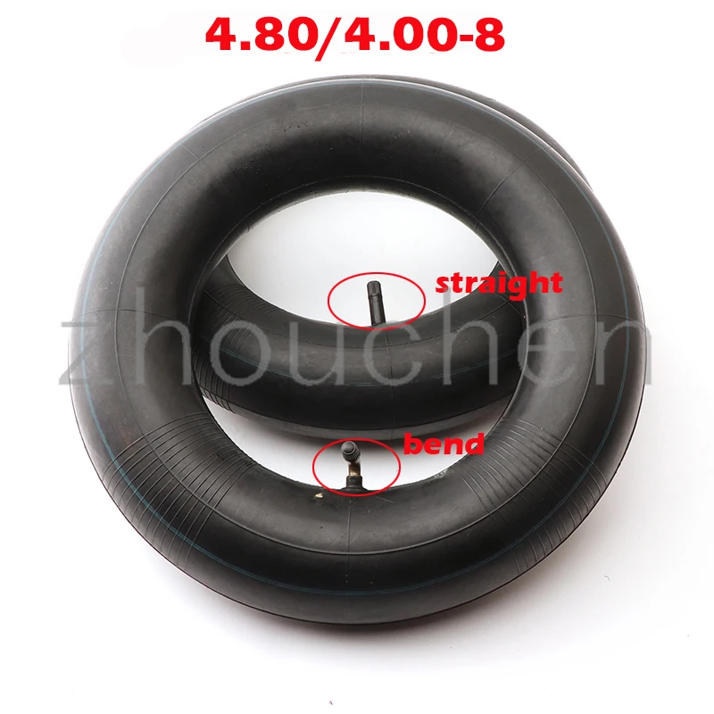 

4.00-8 Tyre Inner Tube For Wheelbarrows Sack Trucks Trolleys 4.00/4.80-8 (4.80 / 4.00 - 8 ) bent and straight valve