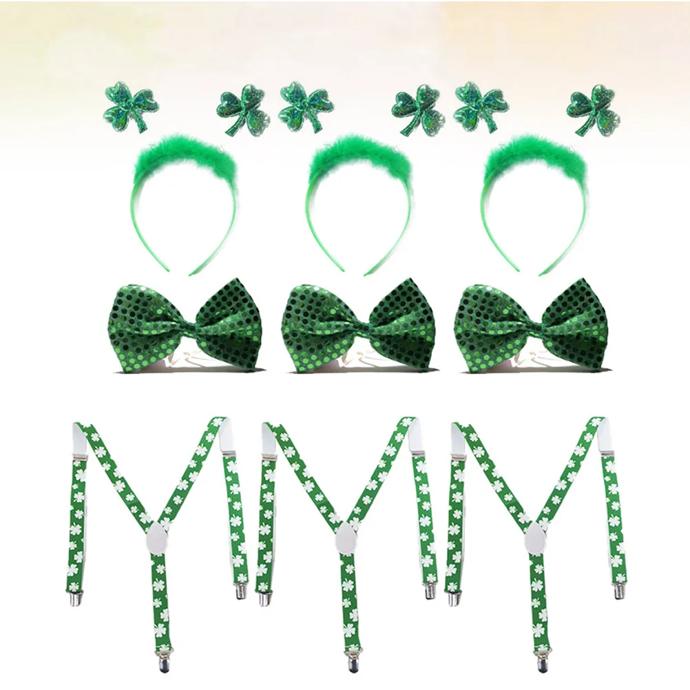 

9 Pcs Festive Decoration Set Patricks Day Accessories Clothing Irish Festival Accessory Baby