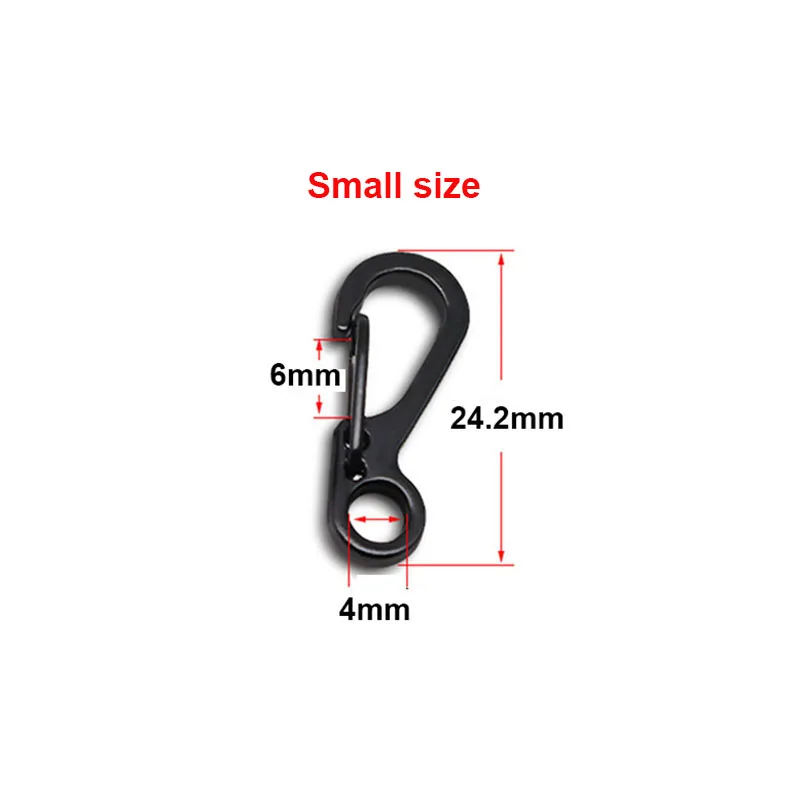 10pcs Metal Snap Hook Mini Clips Spring Gate Leather Craft Tiny Pet Leash Bag Strap Webbing Keychain Hooks DIY 2 Sizes