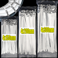 Wholesale Stainless Steel Cable Ties Metal Zip Ties Strap for Exhaust Wrap Multi-Purpose Heavy Duty Self-locking Fastening Rings