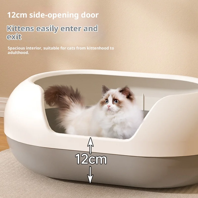 Arenero semicerrado antisalpicaduras con control de olores para gatos - imagen 5