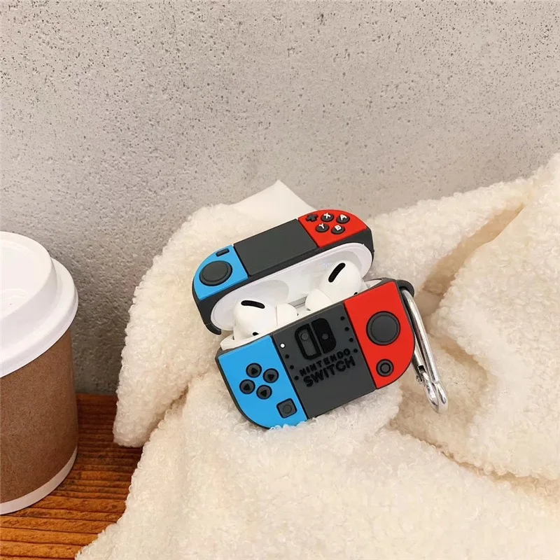 3D Cartoon Gamepad Earphone Case For AirPods 1 2 3 Cute Nintendo Switch iPhone Headset Cover For Air Pods Pro Silicone Shell