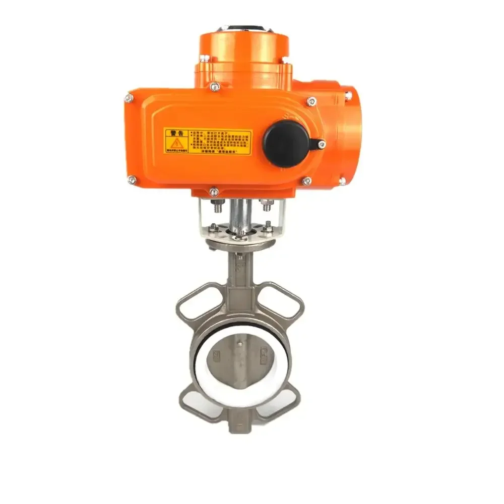 Intelligent universal electric motor butterfly valve rotary actuator dn 100 stainless steel 4-20mA 0-10VDC IP65 IP67/IP68