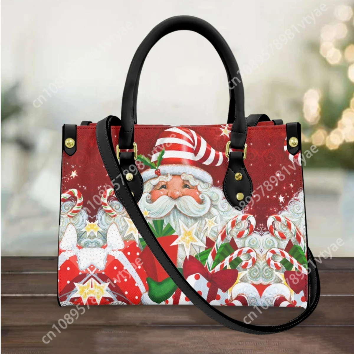 

Chrismas Snowman Printing Brand Designer Handbags Stylish Women's Leather Shoulder Bag Xms Gift Pu Leather Female Bolsos Clutch