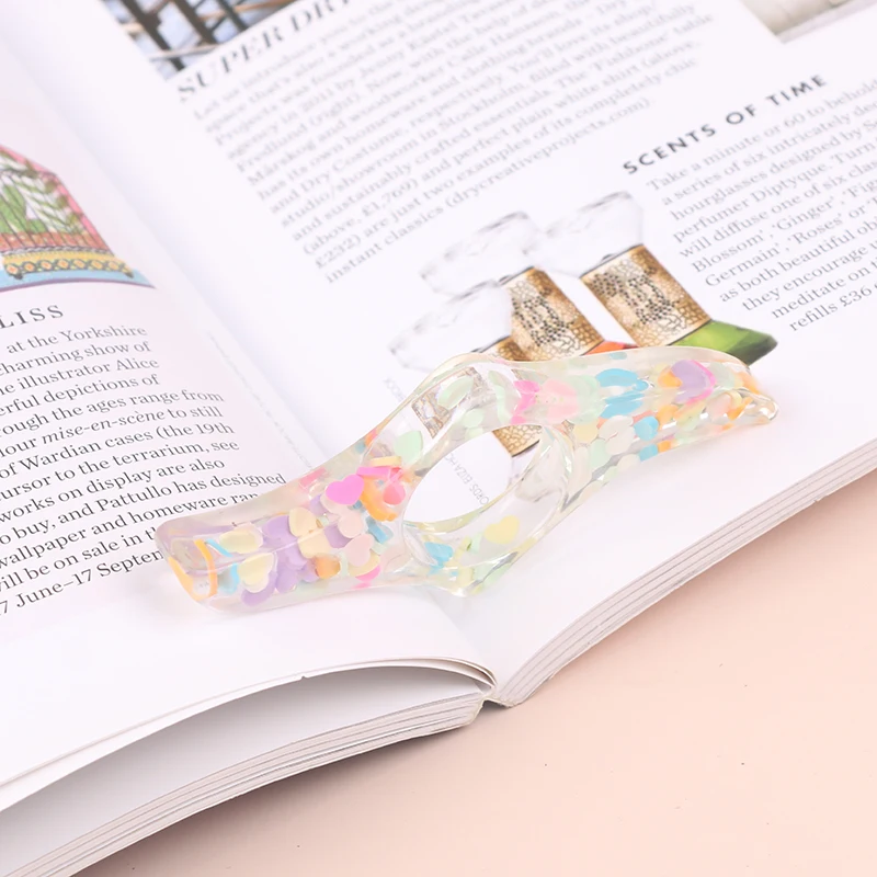 Thumb Book Suporte para Biblioteca Book Lovers, Bookmark conveniente, Material escolar e de escritório, Page Holder, 1Pc