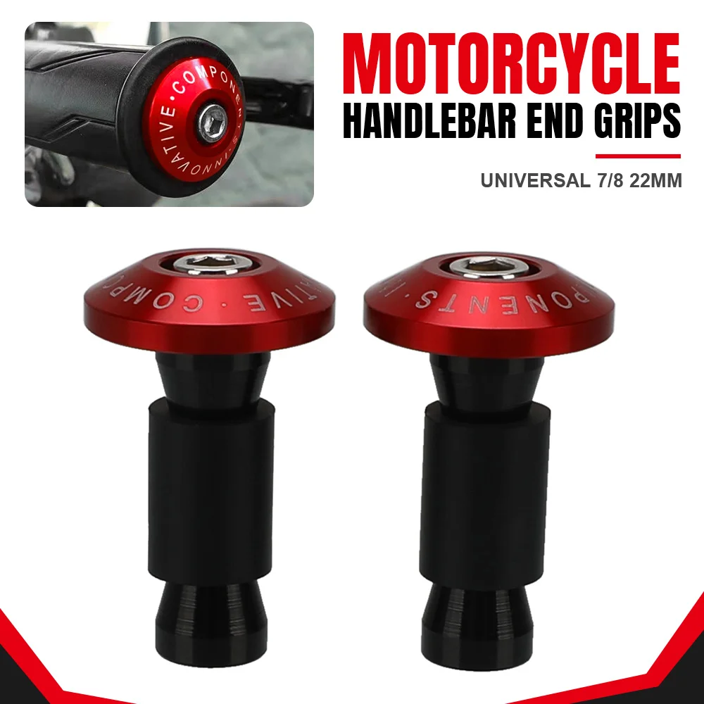 For HONDA VTX1300 VTX1800 VTX 1300 1800 VTR1000R VTX1800 Motorcycle 7/8'' HandleBar Grips End Anti Vibration Silder Plug Access