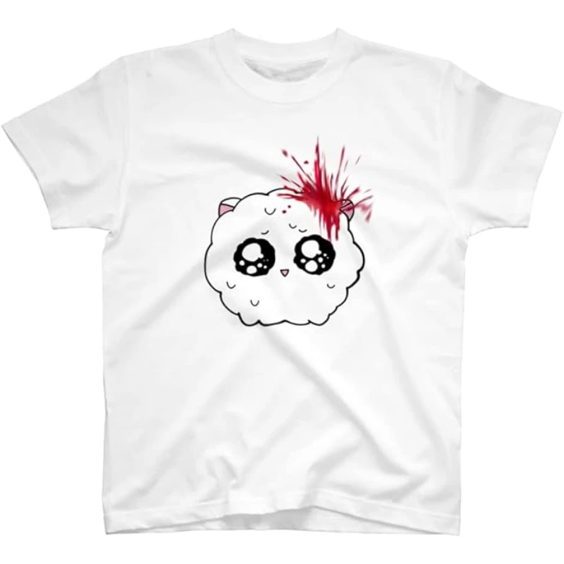 Fashionable men's pattern printed T-shirt, 100% cotton loose short-sleeved high-quality casual T-shirt