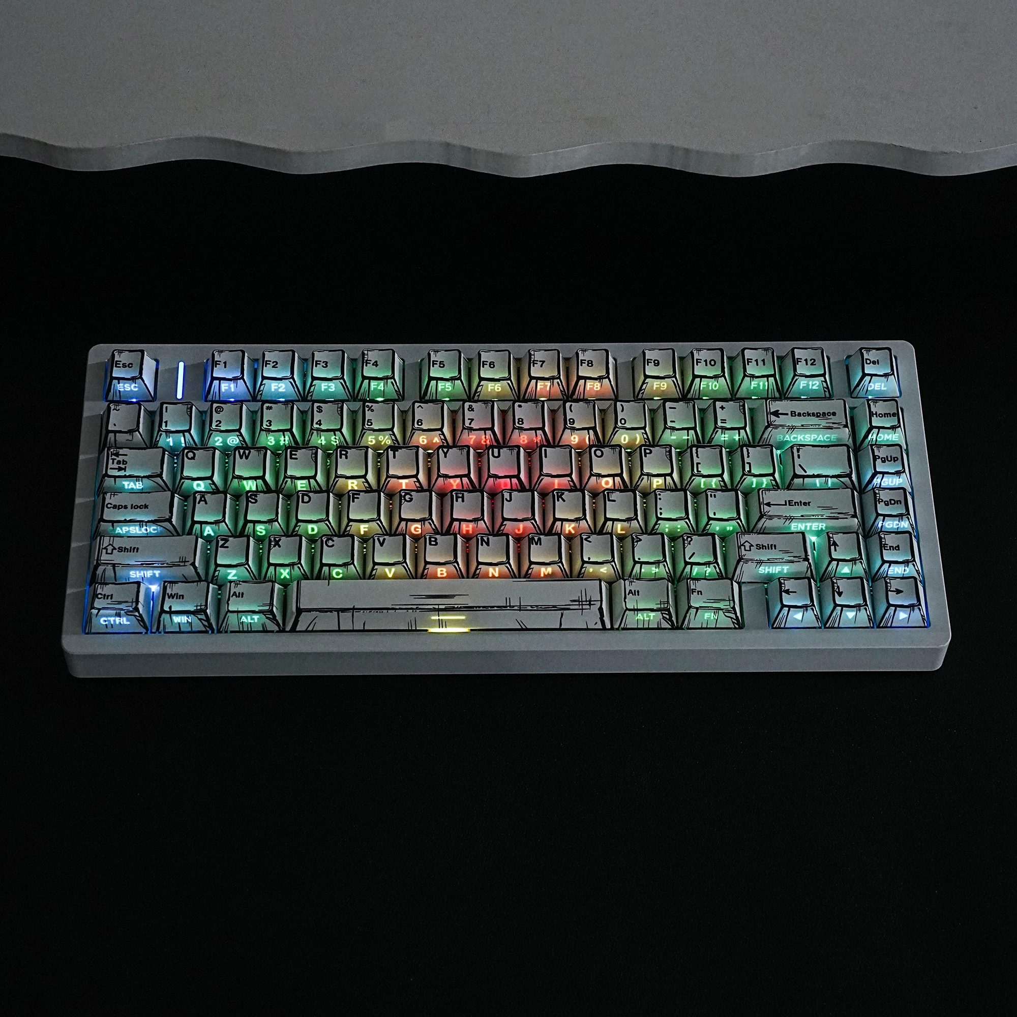 Comic White Keycaps…