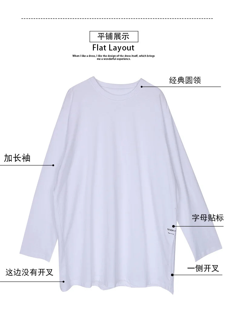 Damen Langarm-T-Shirt mit Schlitz in Unifarbe für Frühling und Herbst – Sportliches Basic-Oberteil für Frauen und Mädchen, lässiges Slim-Fit-Shirt – Detail 4
