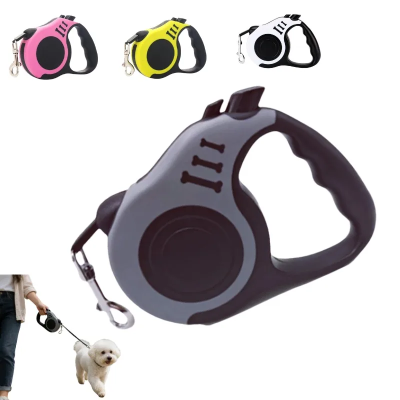

Pet Traction Rope Automatic Retractable Dog Leash Wear-Resistant Walking Chain Cat Traction Tool Non-Slip Handle for Small