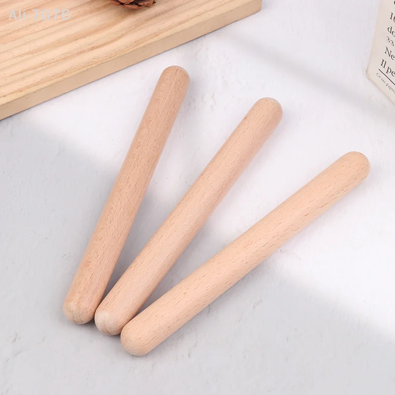 [P] 1/2Pcs Wooden Drum Sticks Classical Music Rhythm Sticks For Beginners Percussion Muscial Instrument Kid Musical Toy
