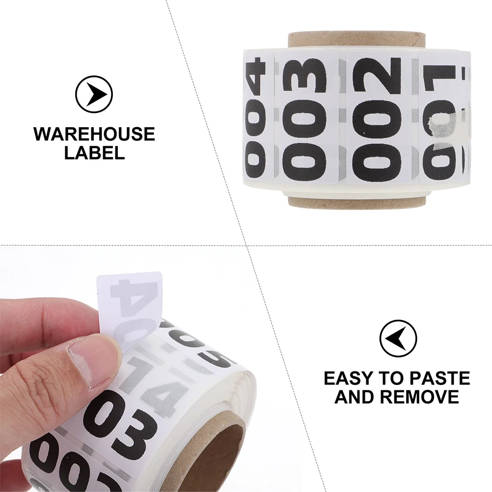 Stickers Label Tape Number Inventory Labels Classification for Clothes Self Adhesive