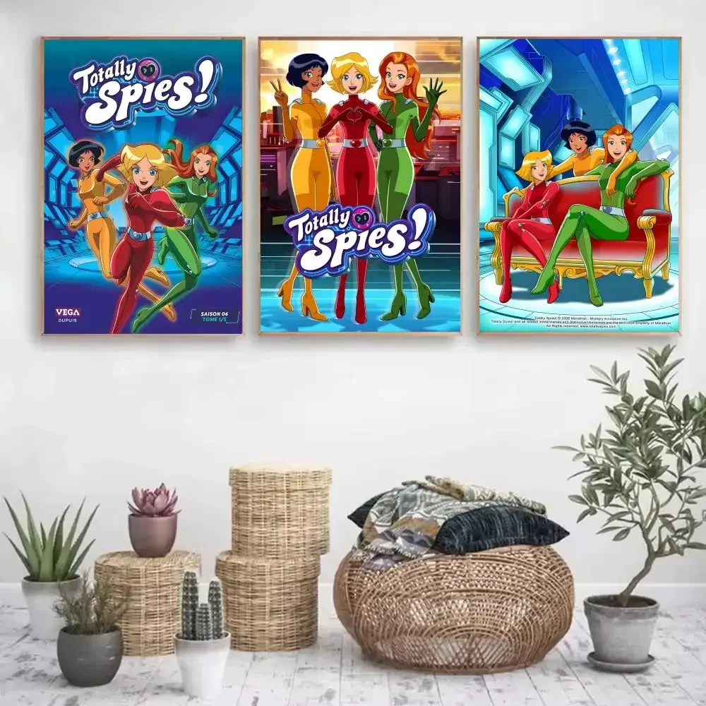 Anime T-Totally Spies Poster Paper Print Home Living Room Bedroom Entrance Bar Cafe Art Painting Decoration