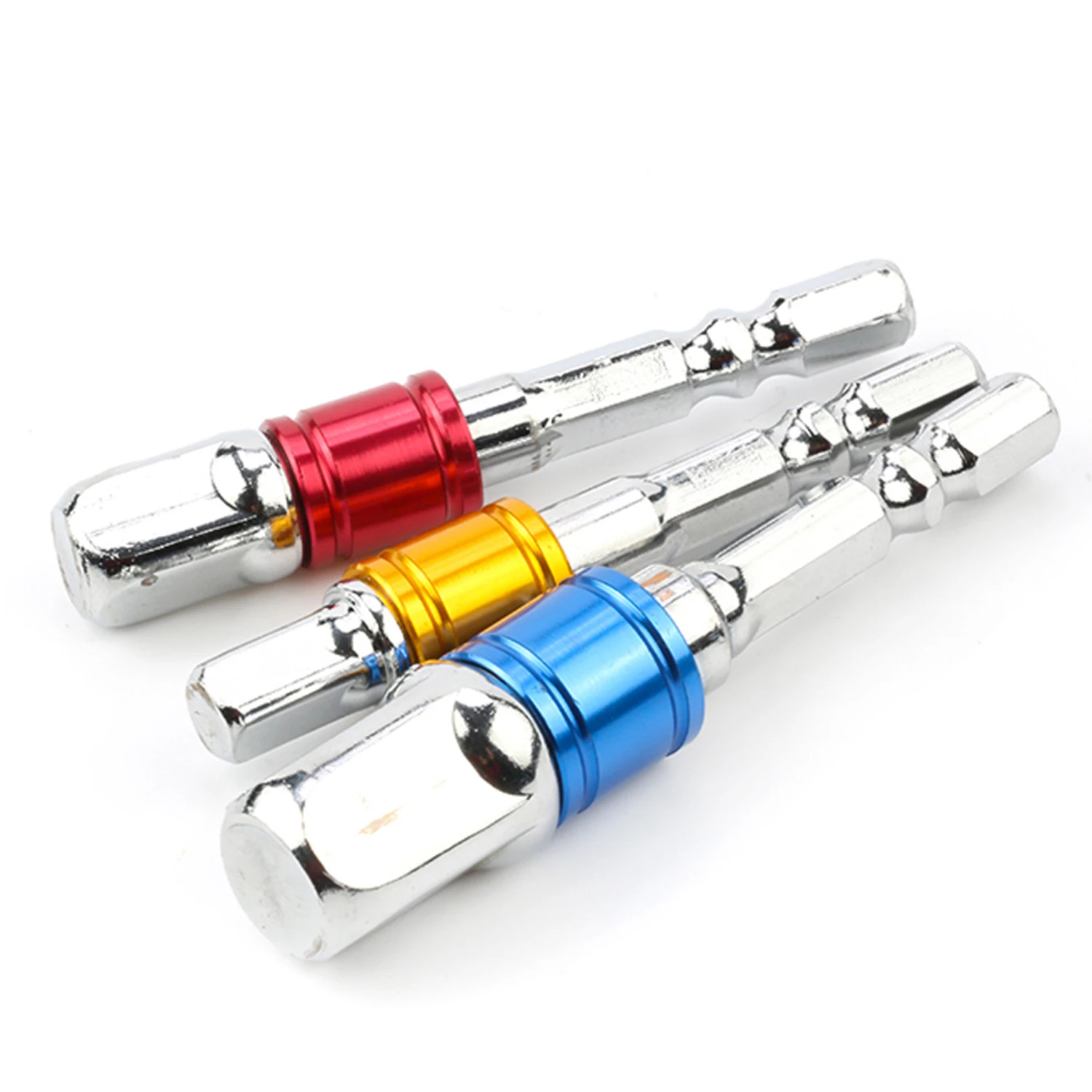 Colorful 3-piece Vibrant Set of Hexagonal Screws with Wind Conversion Connecting Rod, includes versatile 3/8 Socket, convenient 