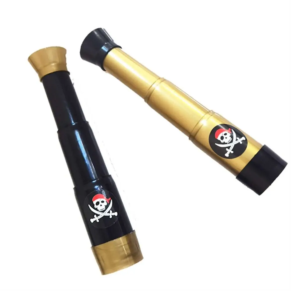 Halloween Piraten-Teleskope, zusammenklappbar, Bekleidung, Spielzeug, Kinder-Teleskop, Kunststoff, Retro-Spielzeug, Piraten-Fernglas