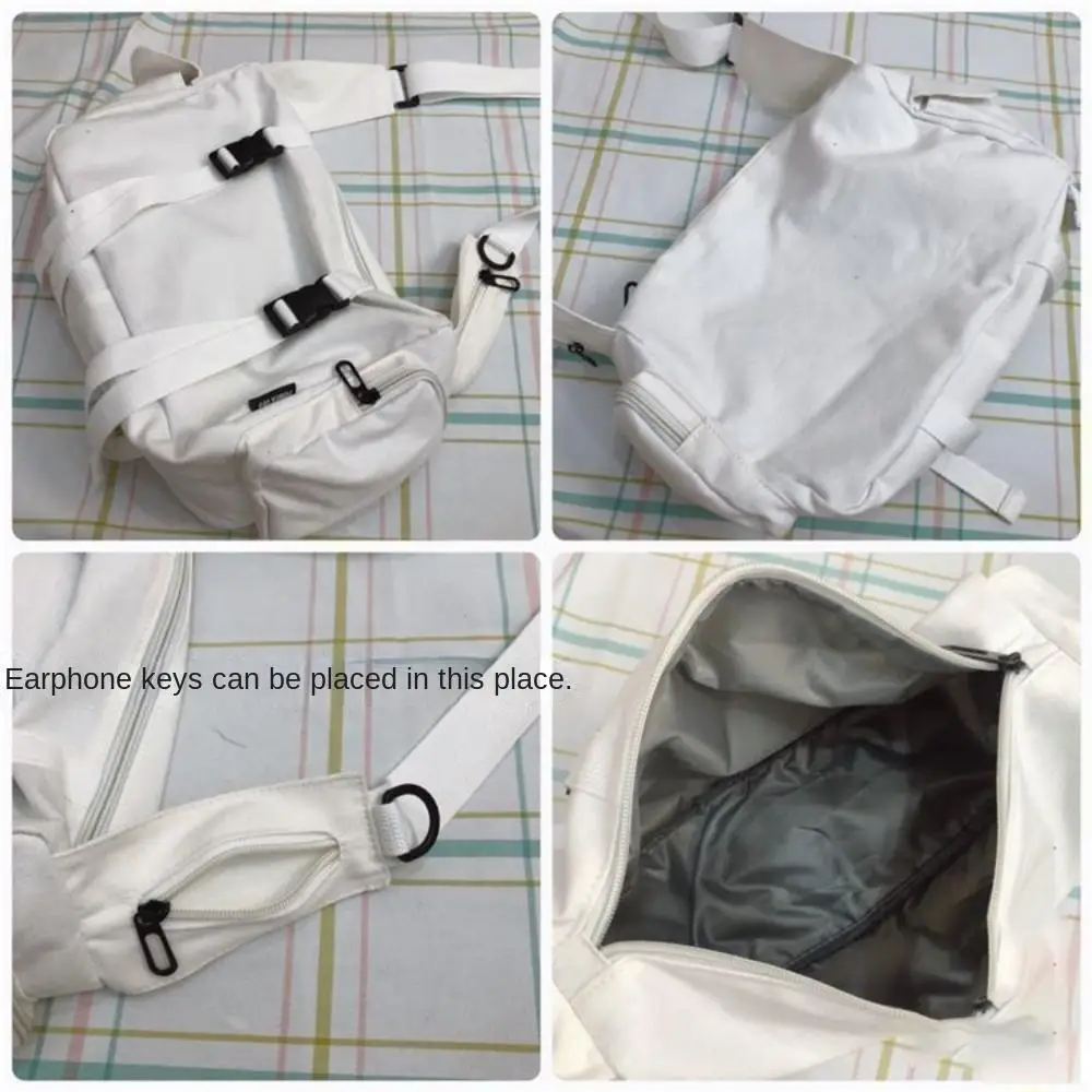 Schwarze Umhängetaschen Frauen Design Taschen Leinwand große Kapazität Tasche dunkle Wissenschaft Retro Umhängetasche Unisex bf japanischen Stil