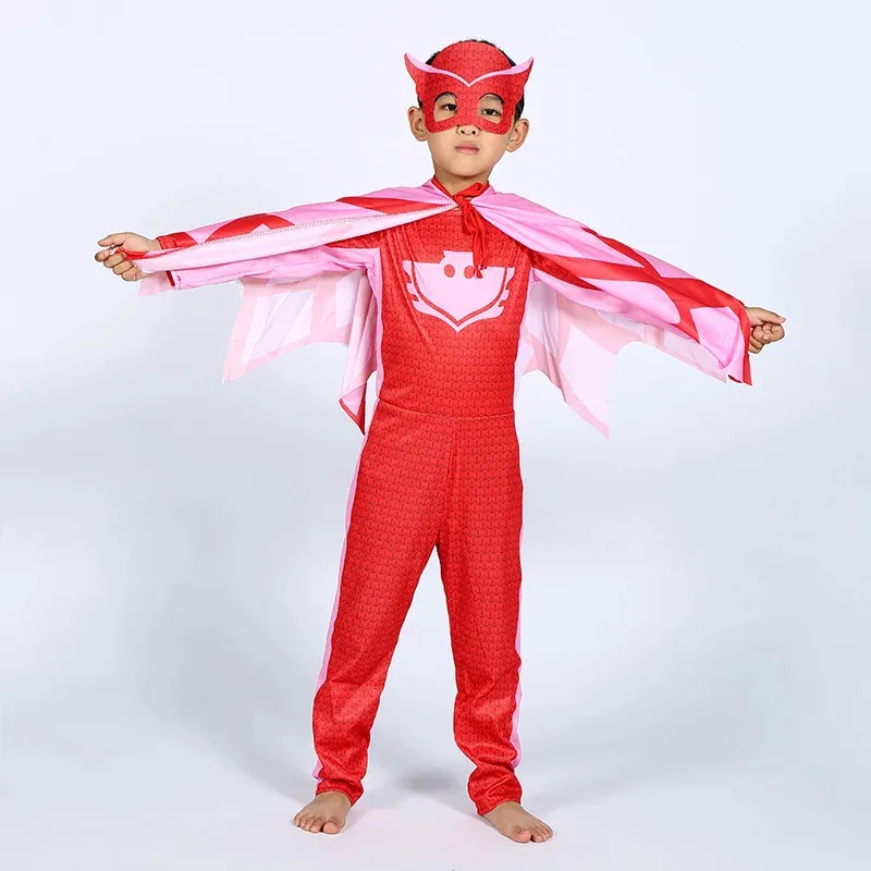 بيت الدب الأخضر السحلية فتاة القط الكلب الصبي أنيمي زي مع قناع بيجامة تأثيري الملابس دعوى p1p2t 2025 جديد