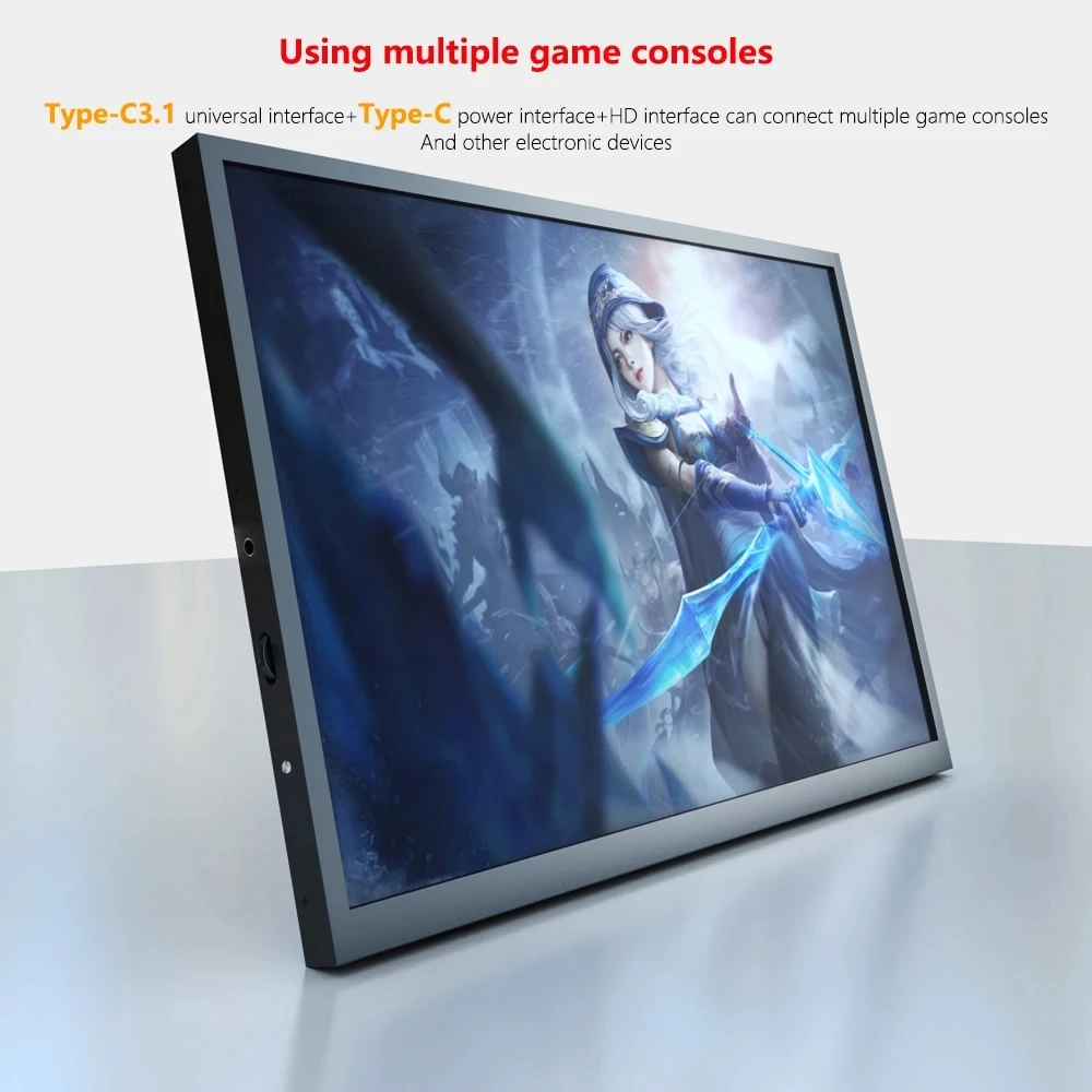 10.5 Inch 1280P Ultra Portable Monitor 16:10 IPS 60Hz Game Screen 100% SRGB 420Cd/m ² For Laptop Mac Xbox PS4/5 Switch Displa