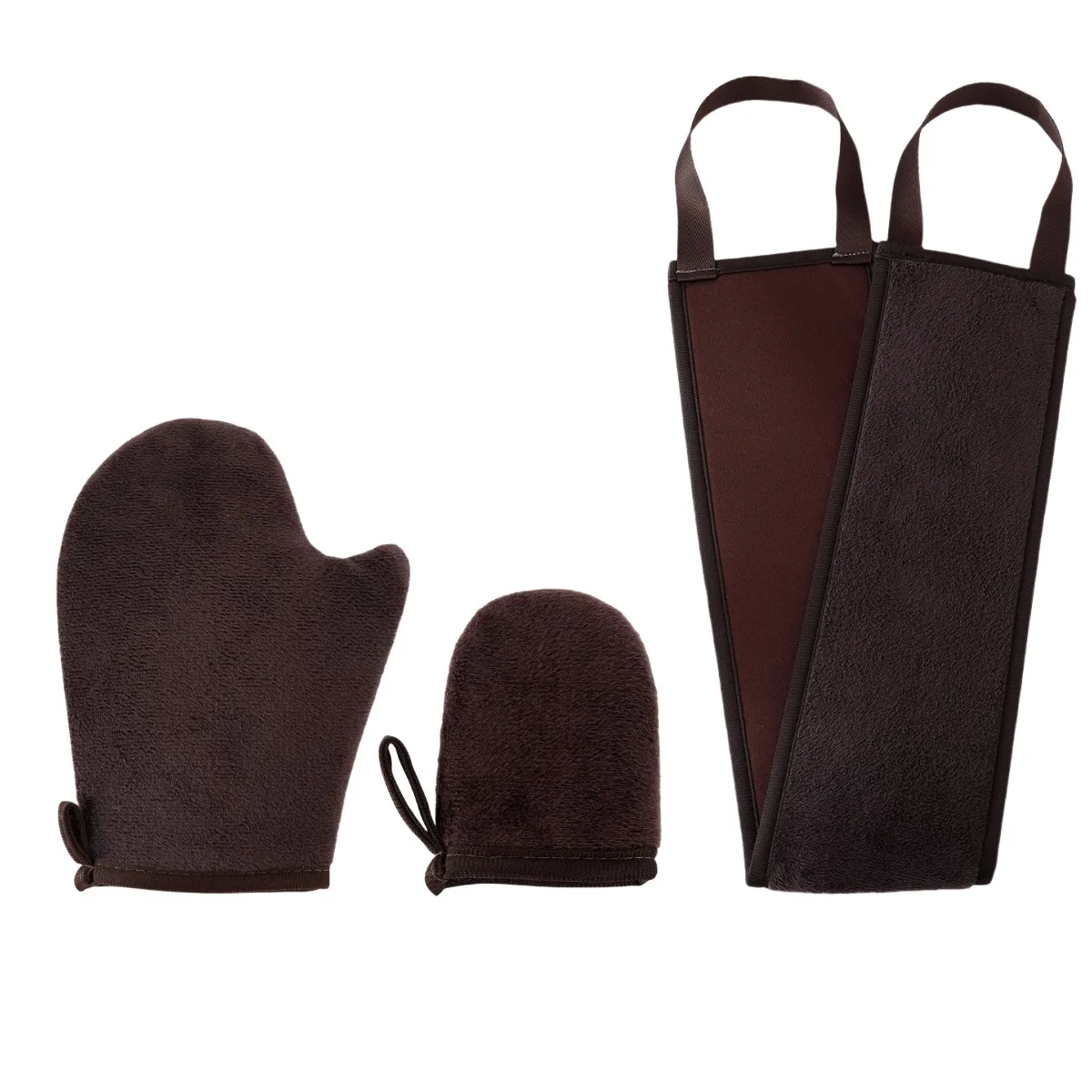 مجموعة أدوات تسمير البشرة بدون شمس مكونة من 3 أدوات توزيع قفازات دباغة ذاتية