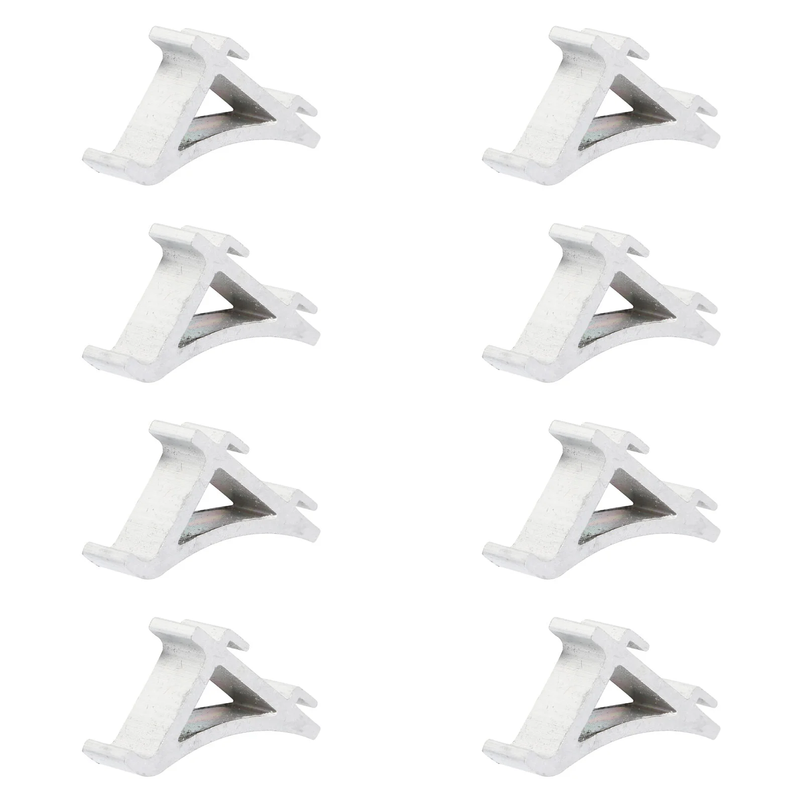 8 Pcs Freezer Shelf Clips Support Hooks Easy Install Refrigerator Cooler Accessories Curved Design Suitable Most