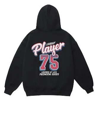 Felpa con cappuccio stampata per bambini Street Style Hip-hop Felpa con cappuccio sportiva all'aria aperta stile minimalista Felpa con cappuccio per ragazzo e ragazza