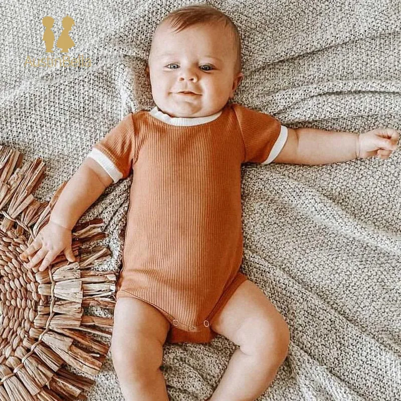 0-24M Baby Romper Spring Summer Baby Boy Girl Clothes Short-sleeved Baby One-piece Triangle Jumpsuit Soft Cotton Newborn Clothes