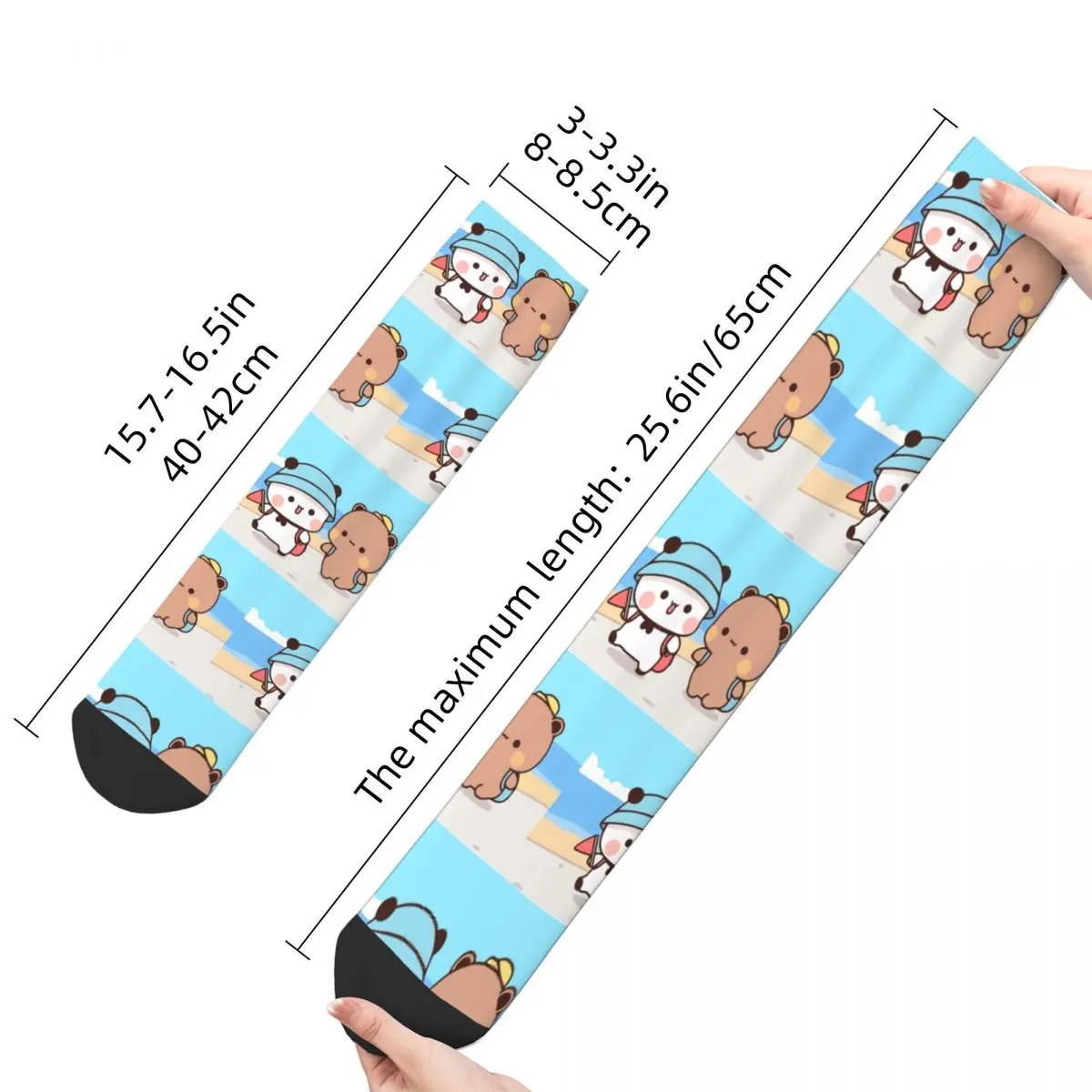 Calcetines divertidos con estampado de dibujos animados para hombre, calcetín de Hip Hop, retro, Bubu Dudu, regalo informal