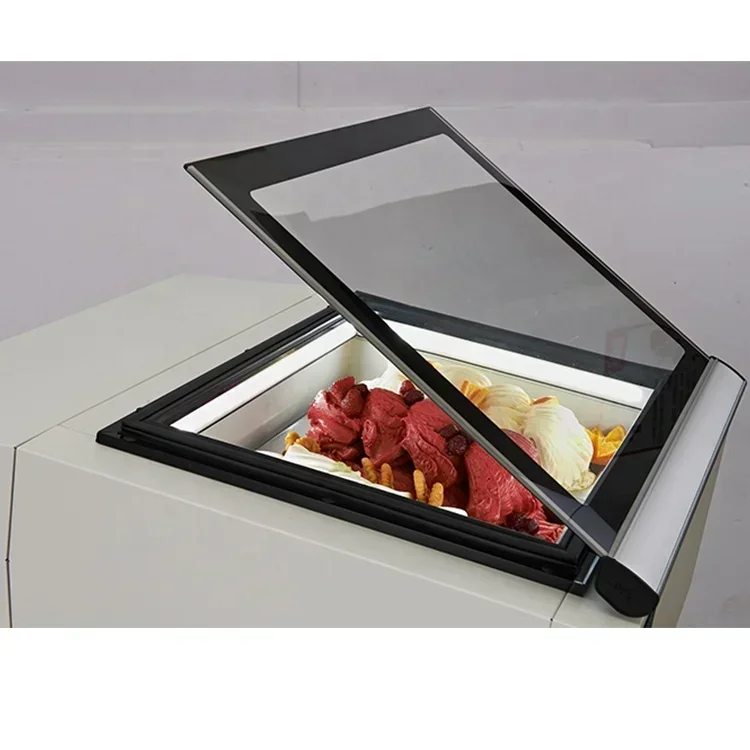 

Маленький настольный холодильник-витрина для мороженого, мини-морозильник, горячая распродажа, недорогой и качественный