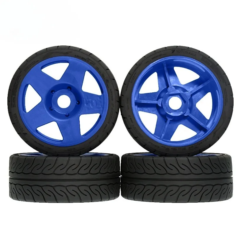 4 stuks 110mm 1/7 1/8 RC Rally Off-Road Buggy Banden Wiel 17mm Hex voor 1/7 KM Rally WRC Citron C3 MJX Hyper Go 7303 7304