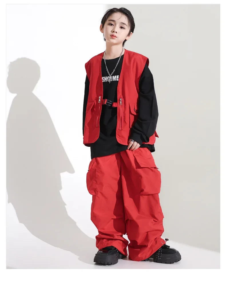 Girls' Jazz Dance Costume Handsome Japanese Street Dance Performance Costume Set Children's Hiphop Show Stage Trend