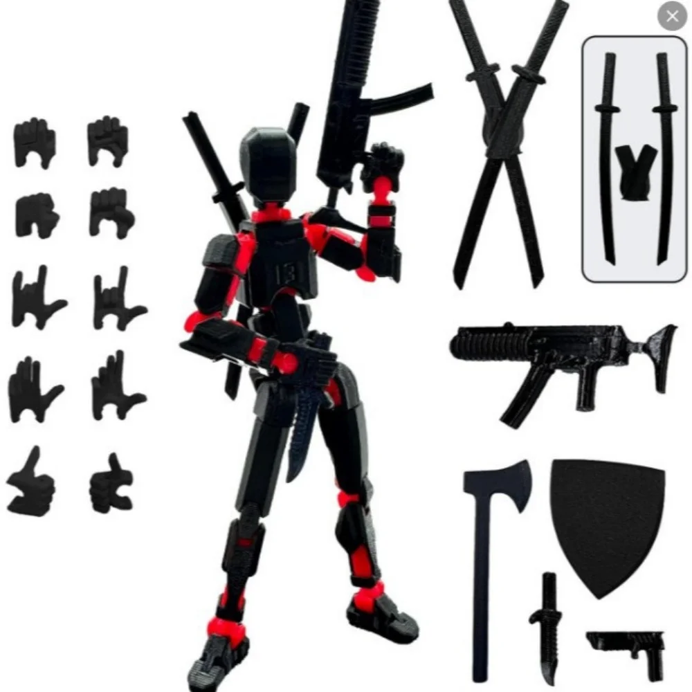 Dummy Action Figure 13 Multi-articular Robot Toys 3D Printer Movable Anime Figure Stress Relief Decompression Toy For Boy Gift