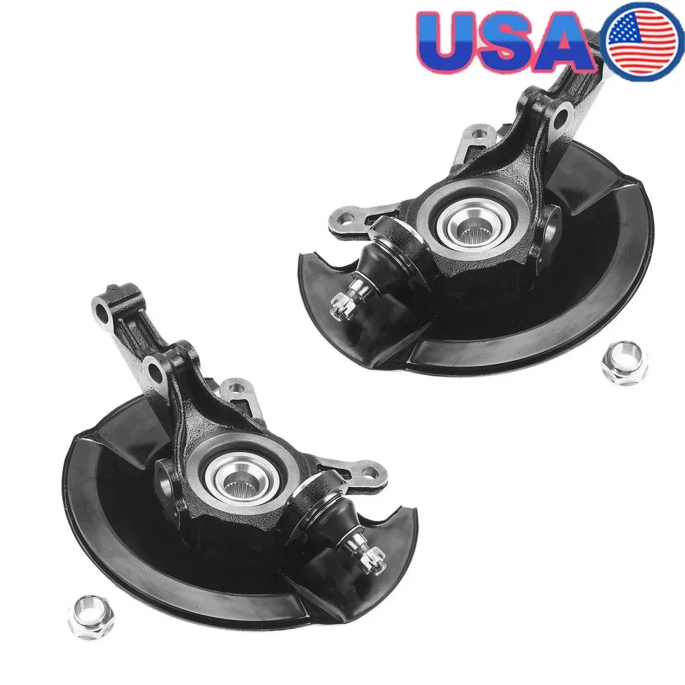 

Front Left & Right Steering Knuckle Wheel Bearing Hub Assembly 2003-2005 Honda Civic L4 1.7L 51215S5AJ30 45255S01A00 44600S5DA00