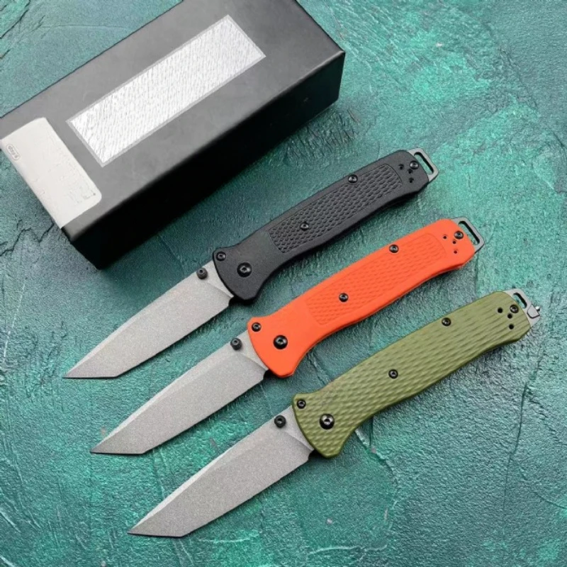 NEW BM 537 Bailout Folding Pocket Knife S35V Tanto Blade Nylon Fiber Handles EDC Tactical Knives Outdoor Camping Hunting Tool