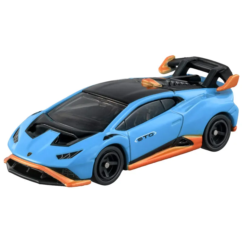 Modelo a Escala 1/62 del Lamborghini Huracán STO de TAKARA TOMY Tomica No.11, Auto de Aleación Fundida a Presión con Suspensión Funcional, Regalo Coleccionable