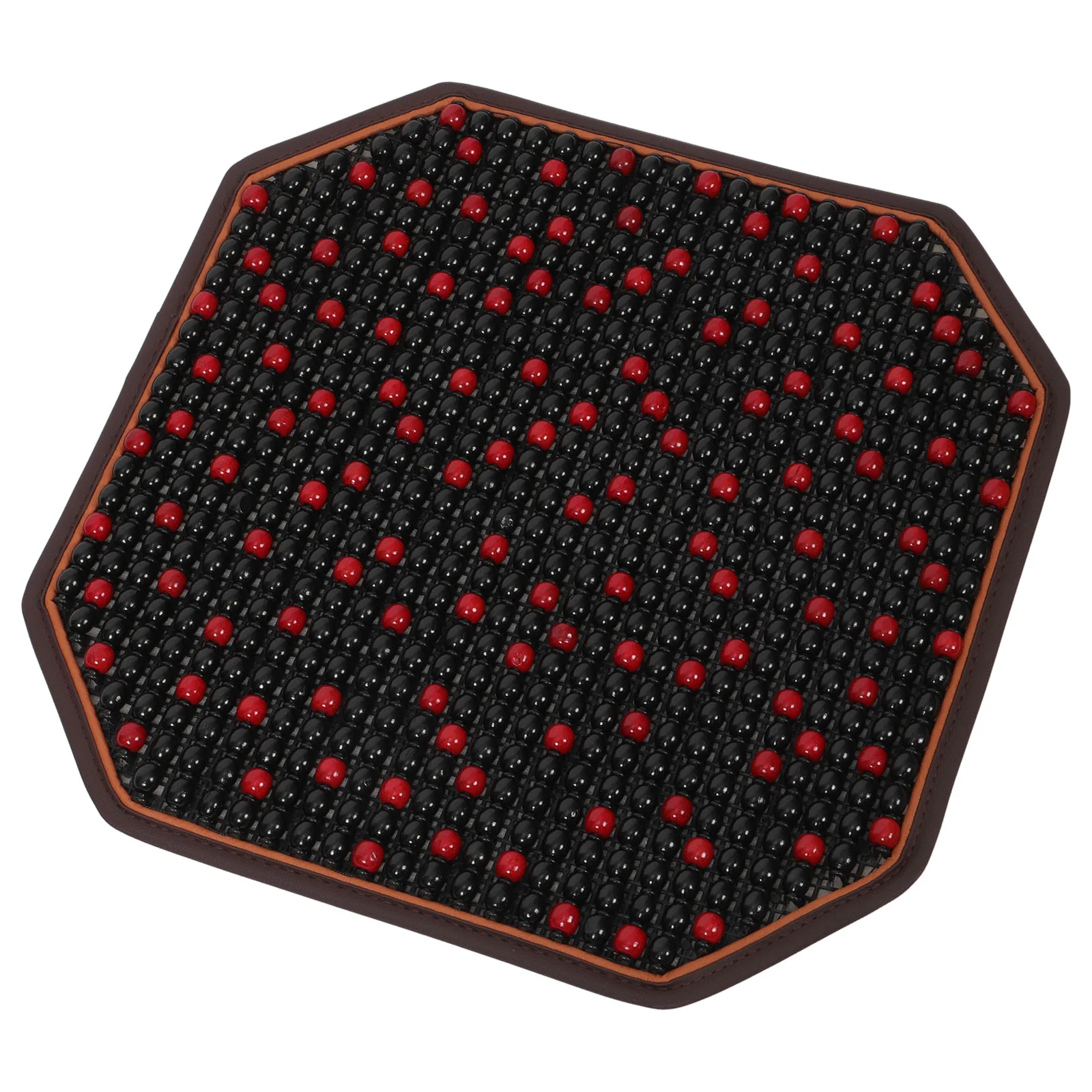 1PC Automobile Seat Cover Natural Wood Bead Car Seat Cushion Massage Breathable Cool Seat Mat for Car Office Home ( Color)