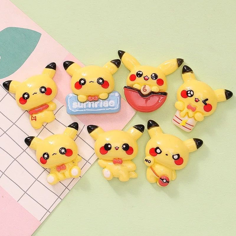 10 Pcs New Mini Kawaii Cartoon Animal Series Resin Scrapbook Diy Jewelry Children Gift Hairpin Accessories C41