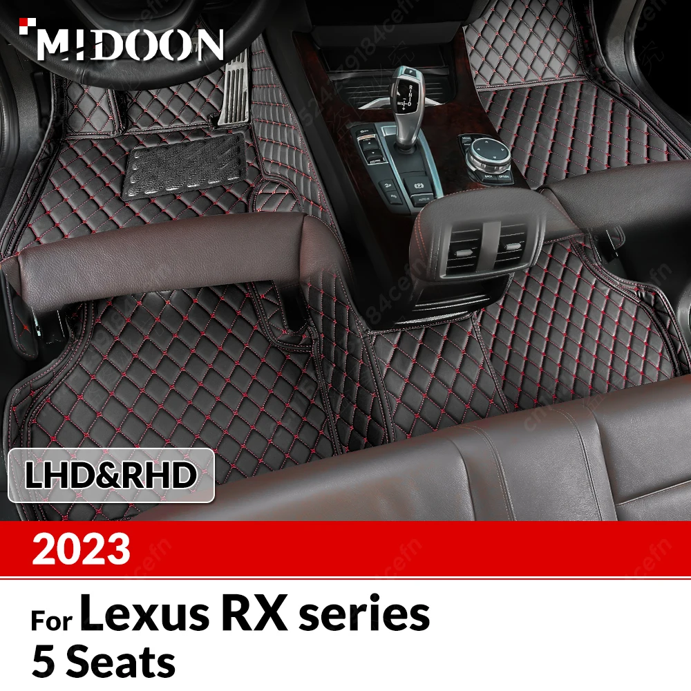 

Автомобильные коврики для Lexus RX серии, неклассические 5-местные, 2023, пользовательские автомобильные подушечки для ног, автомобильный ковер, аксессуары для интерьера