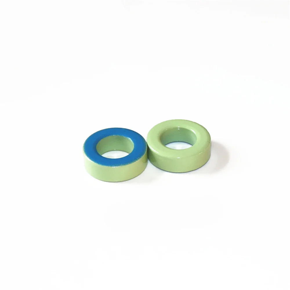 T94-52 Iron Ferrite Toroid Cores 24*14*8mmFor Inductors Iron powder Core  Blue Green Ring  24mm x 14mm x 8mm