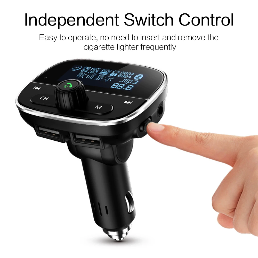 Автомобильное зарядное устройство, автомобильный mp3-плеер, приемник Bluetooth 5,0, музыкальный U-диск, автомобильный прикуриватель А 5 В для
