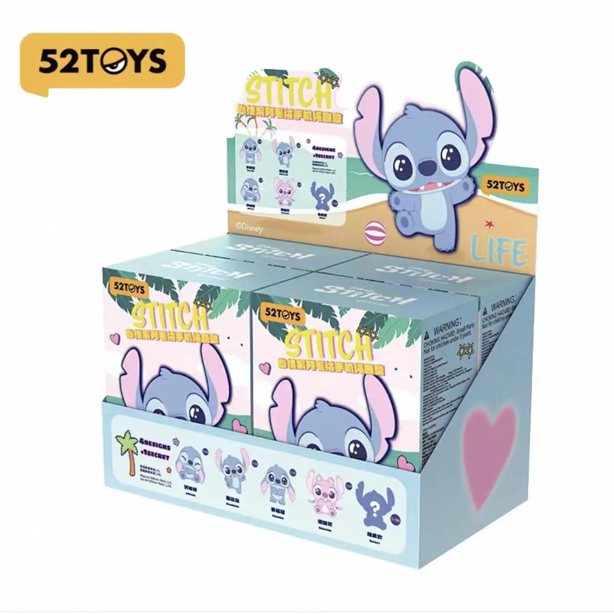 오리지널 52TOYS 블라인드 박스 스티치 무드 시리즈 미스터리 박스 애니메이션 피규어 플러시 휴대 전화 로프 맞춤형 Collectible 생일 선물
