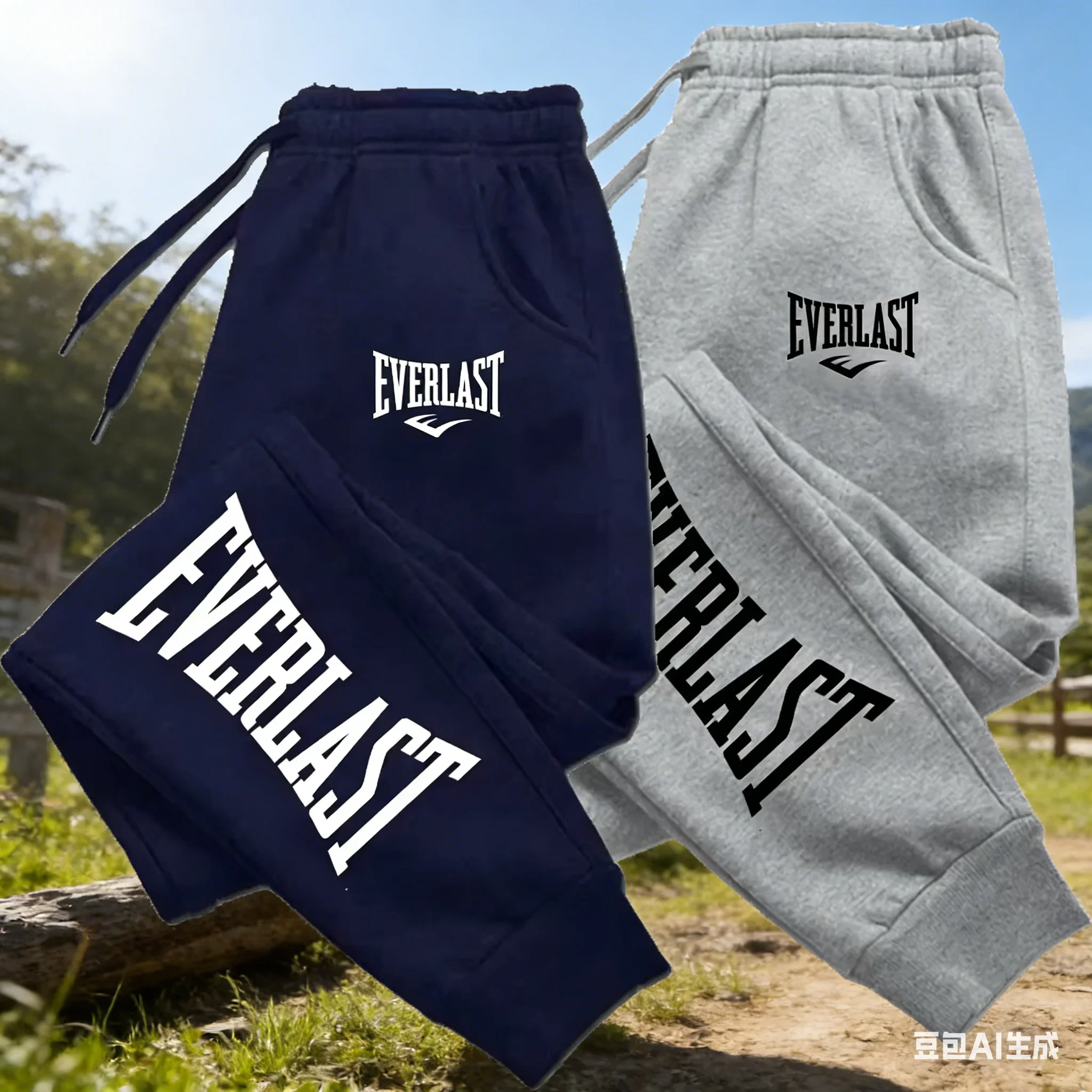 EVERLAST-sudaderas para correr para hombre y mujer, pantalones Polares para correr, ropa de calle, sudadera deportiva de gran tamaño, ropa 2026