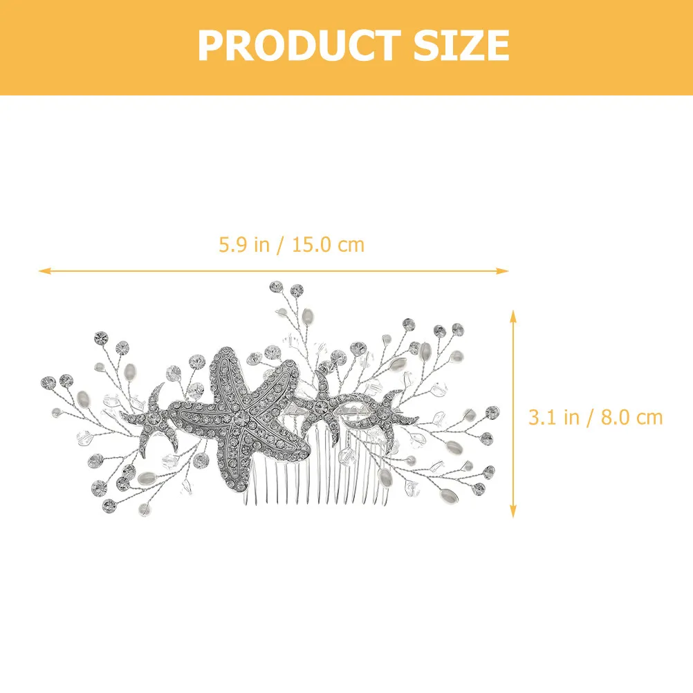 Crystal Pearl Hair Side Comb for Wedding, Bridal, Party, Cosplay – Elegant Elegant Hairstyle Accessory 4