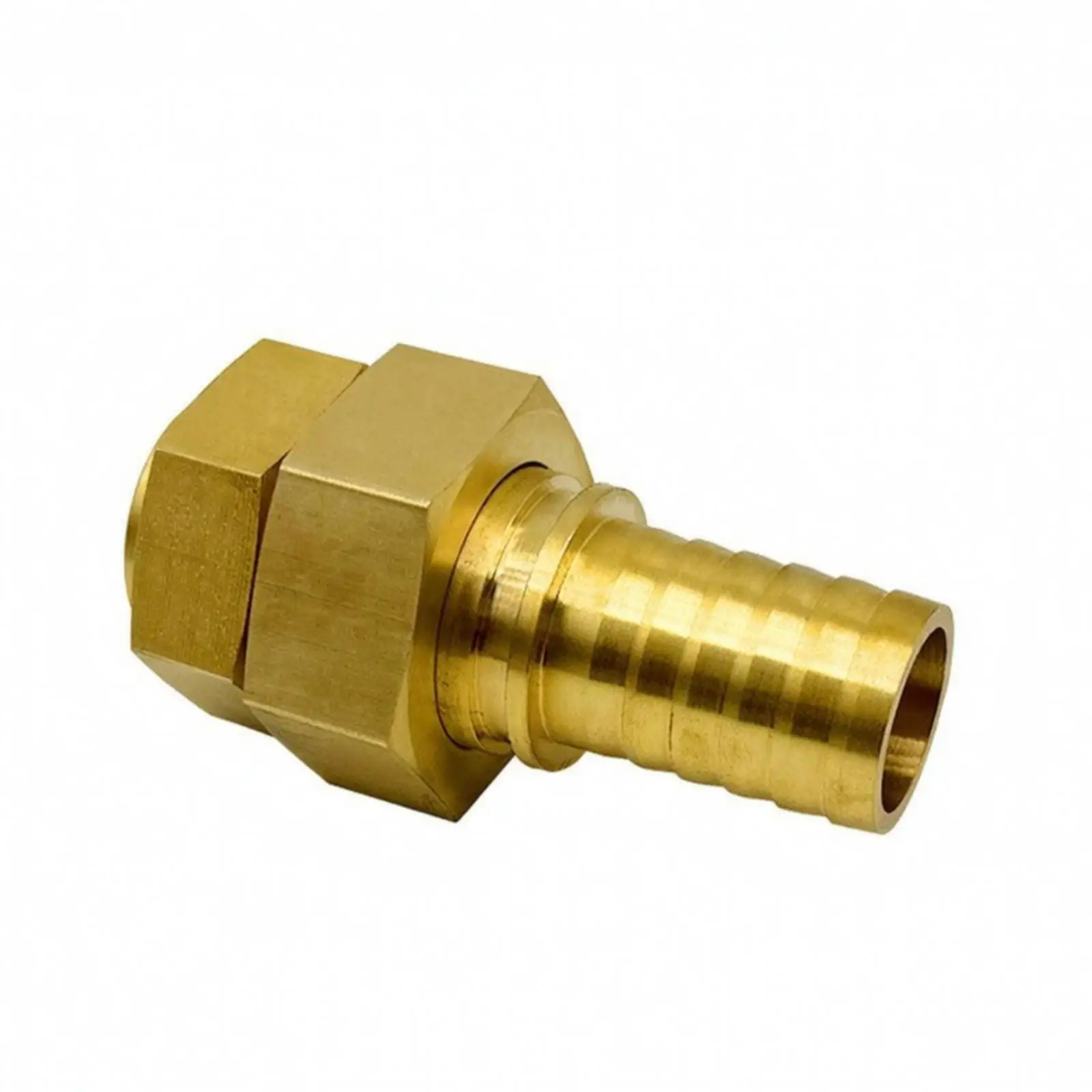 Matte Finish Brass Tube Connector Barbed Fitting for Squeeze Pump Hose Hydraulic Pump Hose Suction Hose Pump Use