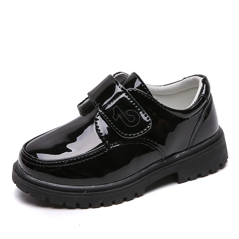 

Black Boys Leather School Shoes Gentleman Boy Performance Dress Shoes Lace Up Breathable Dance Shoes For Kids Fashion