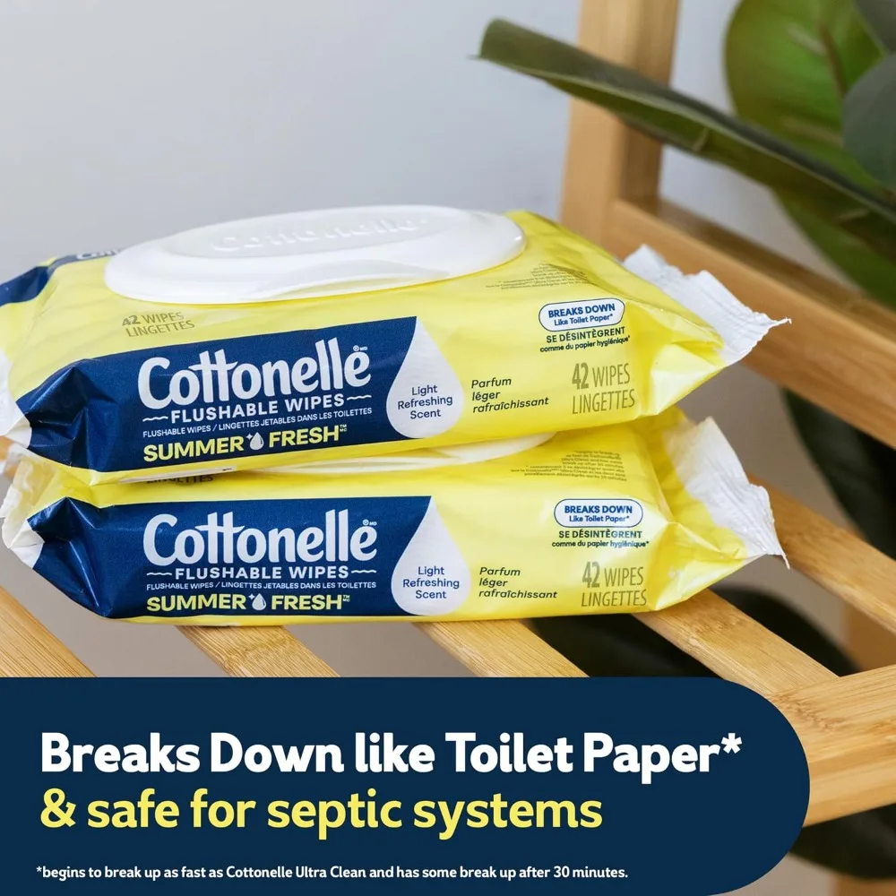 Summer Fresh Flushable Wipes 1