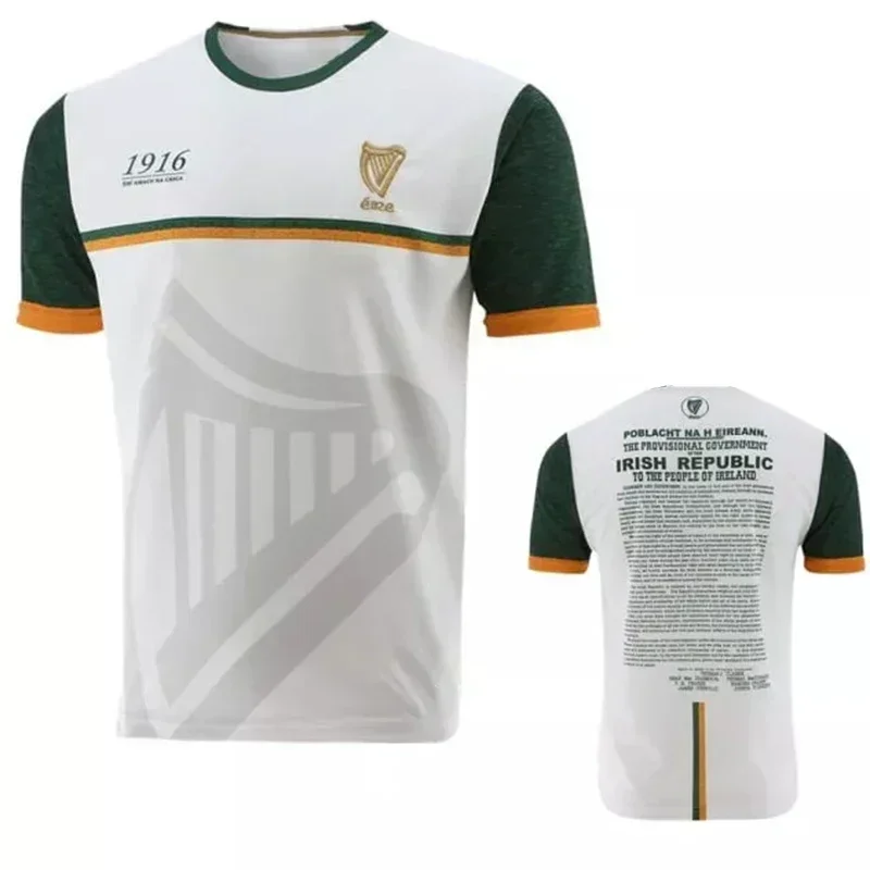 1916 Commemoration Jersey 3D Printed Sports Football T-Shirt Collins Commemoration Jersey Ireland Men's Shirt Top Quality Tops