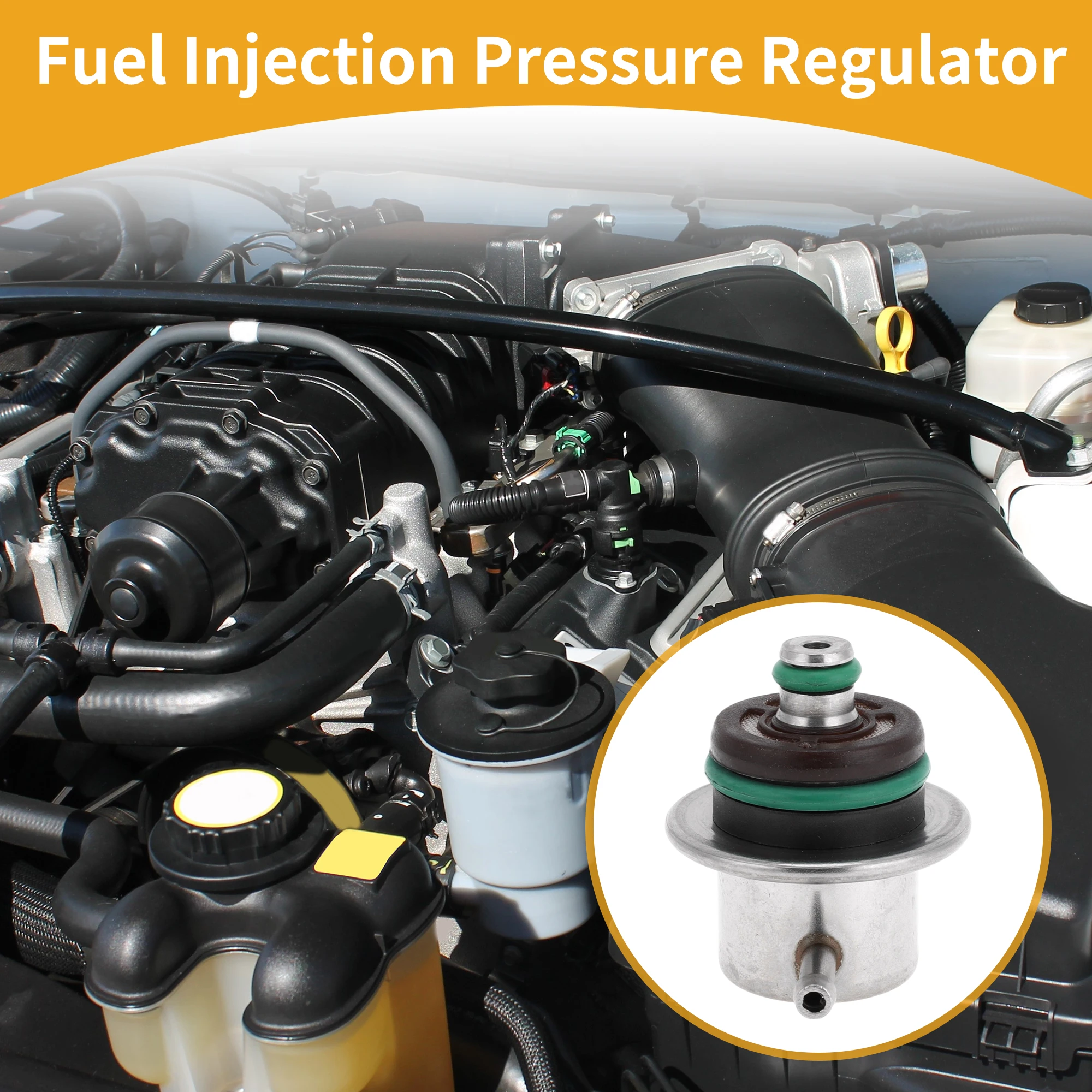 UXCELL Fuel Pressure Regulator Fuel Pump Regulator for Volvo Penta 4.3, 5.0, 5.7 1 Pc
