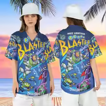 Buzz Lightyear Astro Blaster Hawaiian Shirt
