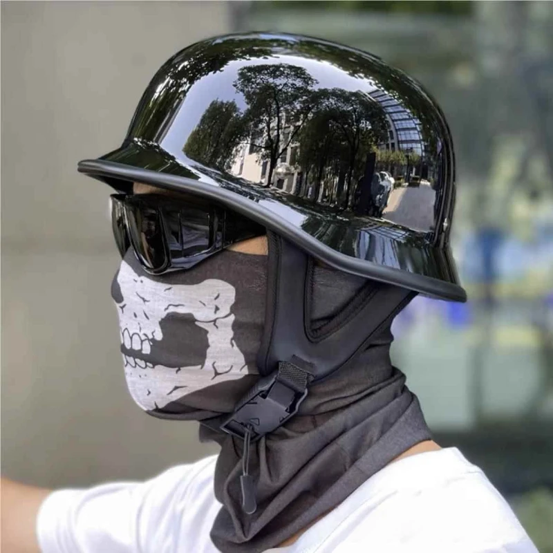Chaos bor ha nfree verano Scoop casco melón rind galvanoplastia retro máquina jinete casco ray